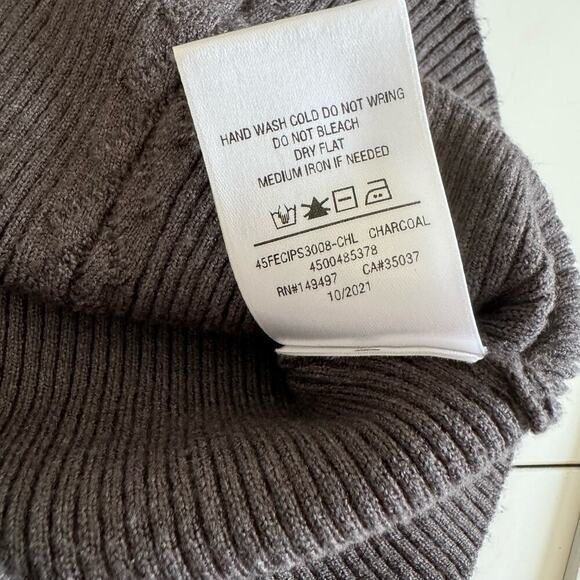 Favorite Daughter Sweater Knit Vneck Attached Bra‎ Halter Charcoal Gray Medium - Picture 8 of 11